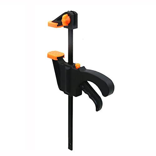Quick Grip Clamps, 4 Inch Quick Clamp Quick Orange/Red Release Clamps Plastic Quick Grip Clamps Ratchet Bar Clamps F Woodworking Clamps for Woodwork, DIY Projects