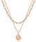 Rose Gold Initial Necklaces for Women Paperclip Chain Choker Layered Necklaces for Teen Girl Christmas Gifts, other, other,