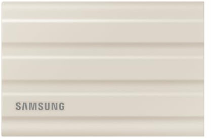 Samsung T7 Shield Portable SSD 1TB USB 3.2 Gen2 External SSD, Beige, Up to 1,050MB/s, Rugged, IP65 Water & Dust Resistant, for Photographers, Content Creators and Gaming, Mac Compatible, MU-PE1T0K