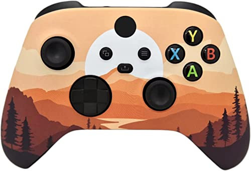 Controller wireless personalizzato compatibile con PC, Windows 10+, Series X/S e One (serie X/S Mountain Sunset)