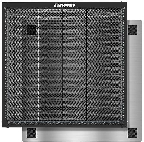 Dofiki Letto Laser a Nido d'Ape 500mm x 500mm - Tavolo di Lavoro in Acciaio per D1 D1 Pro e Incisori Laser - Pannello Honeycomb 19,68 x 19,68