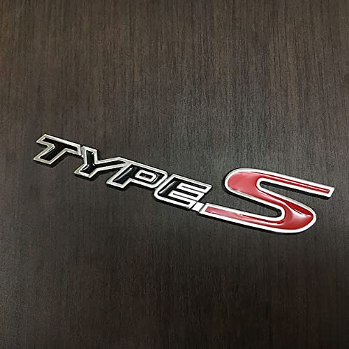 Leenax Enterprises 3D-Autoaufkleber LegierungMetall Buchstabe Emblem Abzeichen Aufkleber Deko Karosserie Heckklappe, für Type R Racing Type S Sport Logo Civic Accord CRV Hrv City CRIDER,C