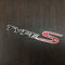 Leenax Enterprises 3D-Autoaufkleber LegierungMetall Buchstabe Emblem Abzeichen Aufkleber Deko Karosserie Heckklappe, für Type R Racing Type S Sport Logo Civic Accord CRV Hrv City CRIDER,C