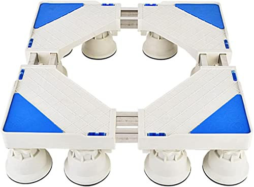 YHJZSM Base de Support de Machine à Laver Rouleaux d'appareils Extensibles Support de réfrigérateur Base Mobile Longueur/Largeur 50-72 cm Support de laveuse-sécheuse Mobile Piédestal Supp