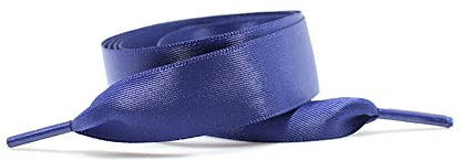 Lacets de baskets plats, lacets for baskets, lacets de chaussures, rubans en satin, cordes plates et larges, lacets en gros-grain for baskets, chaussures de sport, accessoires dorés – 100 cm ( Color :