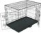 TactFire Hundebox faltbar 91 x 57 x 62.5 cm - Klappbarer Hundekäfig mit 2 Türen & Bodenschale - Transportbox für Auto, Reise und Zuhause - Hundehöhle für kleine & mittelgroße Hunde
