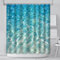 AIBIIN 180 x 180 cm Wasser-Duschvorhang für Badezimmer, Sommerurlaub am Strand, Pool, Meereswelle, Hausbadewannen, Vorhang-Dekorationsset mit 12 Haken