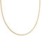 SINGULARU - Collana Cord. Acciaio con Finitura Placcata Oro 18Kt. Catena con Lunghezza Regolabile 45 cm. Gioielli da Donna