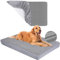 Ersatz-Hundebettbezüge, 100 % wasserdicht, waschbar, Grau, 2 Stück, 68,6 x 91,4 cm, M