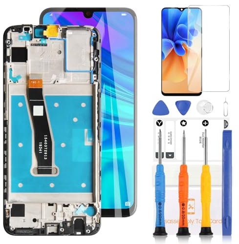 Display per Huawei P Smart 2019 Schermo LCD Maimang 8 Display Enjoy 9S Schermo LCD Touch Screen Digitizer Assembly Parti di Ricambio(6.21 Nero con Cornice)