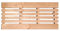 KARIBU Sauna Bodenrost | Massivem Fichteholz Natur | 100 x 46 cm | Hochwertiger Sauna Zubehör