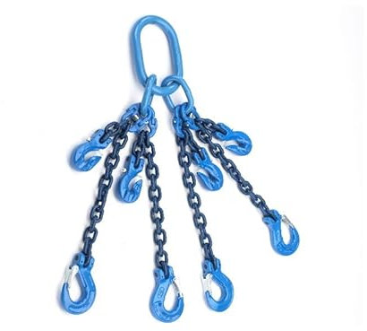 Joma-Tech 4-Strang Anschlagkette 2,5m GK10 8mm blau verkürzbar