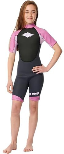 Rip Curl 2024 Mädchen Omega 2mm Rückenreißverschluss Shorty Neoprenanzug 11CBSP - Purple