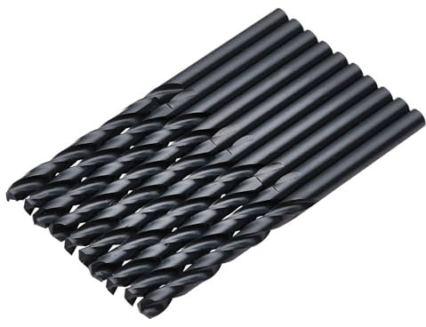 Draper 10pcs Black HSS Drill Bit, 3.5mm x 70mm - 08821 - for Metal, Wood and Plastic