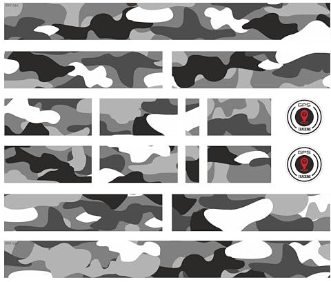 BIKE-label Fahrrad Rahmen Aufkleber 16-teilig XL Sticker Set E-Bike Camouflage Deko X400128VA
