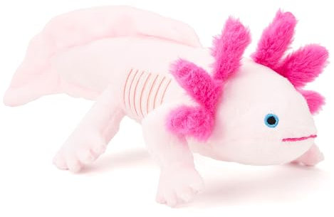 Zappi Co 100% recyceltes Plüsch-Axolotl-Spielzeug (30 cm Länge) Weich, kuschelig, umweltfreundlich für das erste Kind