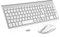 Combo Teclado Ratón Inalámbrico,cimetech KF10 EasyTyping [Teclas Que ahorran Trabajo] Teclado y ratón inalámbricos ultrafinos para Ordenador, fácil de configurar para PC/portátil/Mac/Windows,Plata