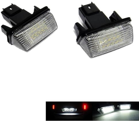 RZG 2x LED Kennzeichenbeleuchtung weiß für 2007-2012 Auris E15 2008-2012 Avensis T27 Verso R2