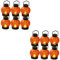 HOMSFOU 12 Stk LED Laterne Kerzenlicht Mehrzwecklaternen Jack-Kürbis-Laterne halloween led kerzen kürbislaterne Dekor Kerzenlampe batteriebetriebene Laternen Partyzubehör Lackierprozess