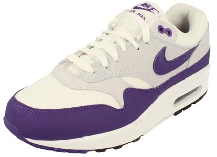 NIKE DZ4549-101 AIR MAX 1 SC Men White/Field Purple-Football Grey-Black UK 10
