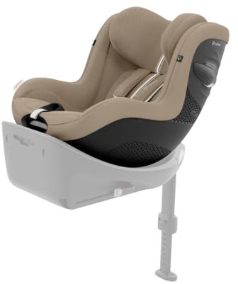 CYBEX Gold Kinder-Autositz Sirona G i-Size Plus, Ohne Base, Ab ca. 3 Monaten bis 4 Jahre, Max. 19 kg, 61 - 105 cm (Ab Geburt / 40 cm mit Neugeboreneneinlage), Almond Beige