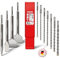 SCHWABENBACH ® SDS PLUS Bohrer- und Meißel-Set 11tlg 7x Betonbohrer 6-14 mm + 4x Meißel Kompatibel mit Bosch Hilti - Extrem robust - Premium Qualität für Bohrhammer & Schlagbohrmaschine (kein SDS MAX)