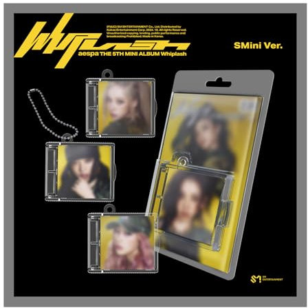 aespa Whiplash 5th Mini Album SMini 4 Version Set Cover+1ea Keyring Ball Chain+1p Music Card+1p PhotoCard+Tracking Sealed