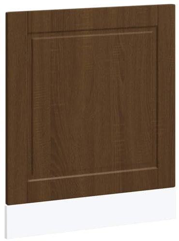 vidaXL Geschirrspülerblende Porto Braun Eichen-Optik 60x1,5x67 cm, Geschirrspüler Frontblende, Geschirrspüler-Verkleidung, Geschirrspülerfront