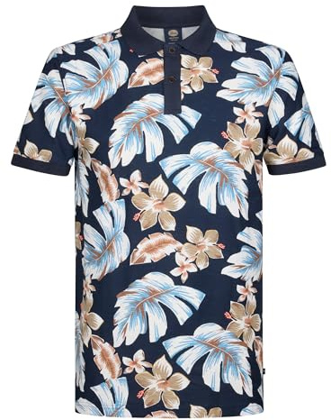 Petrol Industries, Men Polo Short Sleeve, M-1050-POL908, Navy Blue, L