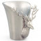 Deco Pleasure Weinkühler Cervo groß Silber Alu Kühler Topf Hirsch Sektkelch Aluminium Maße ca.: L28xB24xH30,5cm