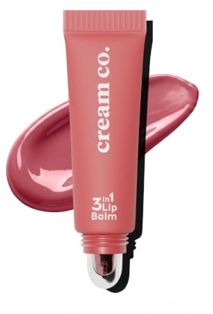 cream co. 3in1 Lip Balm – Pflegender Lippenbalsam mit Gloss-Effekt und Tint, Lippenpflege & Lippenpflegestift in Einem | Cupcake - Cupcake