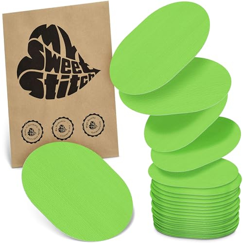 MySweetStitch 25 Fixierpflaster für CGM-Sensoren oval Lime | Hilft gegen vorzeitiges Ablösen, wasserfest und schnell trocknend, hautfreundlich, bis zu 15 Tage Halt