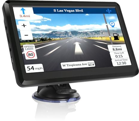 2025 Karte Auto GPS Navigation GPS Navigation für LKW & Wohnmobil & Auto, Fahrer Alerts, Turn-by-Turn Directions, Free Update Map
