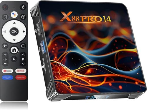 Android TV Box 4K HDR10 con WiFi 6, RK3518 Quad-Core, 2GB RAM, 16GB ROM, Bluetooth 5.0 – Alto Rendimiento, Conectividad Estable y Fácil Configuración