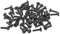 HOMOCONO 304 Stainless Steel Ring Doorbell Screws Black Coated Security Screws for Video Doorbell Replacement 100-Piece Set Accessories