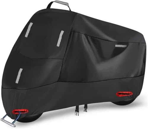 Motorrad Abdeckplane für Harley Davidson Sportster 883 1200, Motorradabdeckung Motorcycle Garage Wasserdicht Outdoor Motorrad Garage Plane Abdeckung
