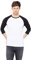 Urban Classics Herren Contrast 3/4 Sleeve Raglan Tee T Shirt, Wht/Blk, M EU