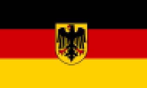 Flaggenking 16960 Drapeau Allemagne avec Aigle résistant aux intempéries Blanc 150 x 90 x 1 cm