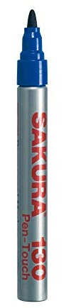 SAKURA 130 Pen-Touch BLAU (#36), Universal-Permanentmarker, 1 Stück