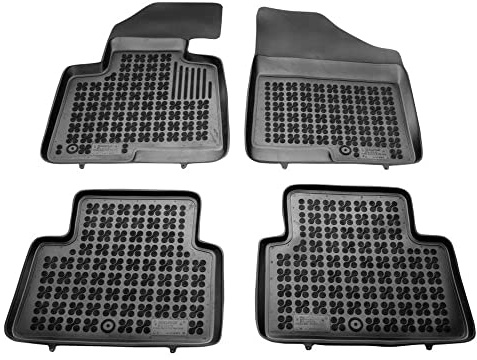 REZAW - PLAST Antirutschmatten Auto fußmatten passt für Hyundai Santa Fe III 2012-2018 Kompletter Schutz für Ihr Auto bei Allen Wetterbedingungen mit perfekt passenden Anti rutsch gummimatten