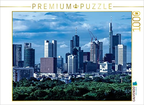 CALVENDO Puzzle Blick vom Wäldchestag auf die Skyline 1000 Teile Puzzle quer | Lege-Größe cm Foto-Puzzle für glückliche Stunden
