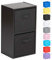 Hartleys 2 Tier Black Cube Unit - Black Storage Boxes