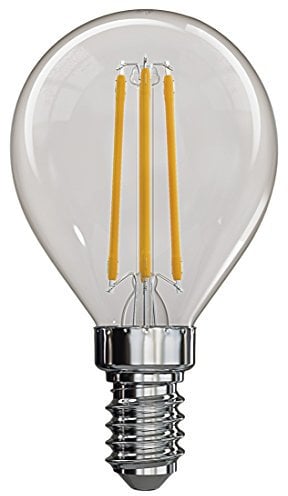 EMOS Edison LED Lampe Mini Globe, 4W Ersatz für 40W, Filament Birne mit E14 Sockel, Helligkeit 465lm, Neutralweiß 4000 K, 25000 St. Lebensdauer, CRI>80, 320° Abstrahlwinkel