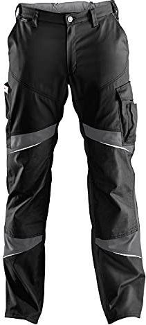 KÜBLER ACTIVIQ Hose HIGH PSA 2 – Hose mit ergonomischer Linienführung und Knieschutztaschen aus Cordura® schwarz/anthrazit Gr. 27