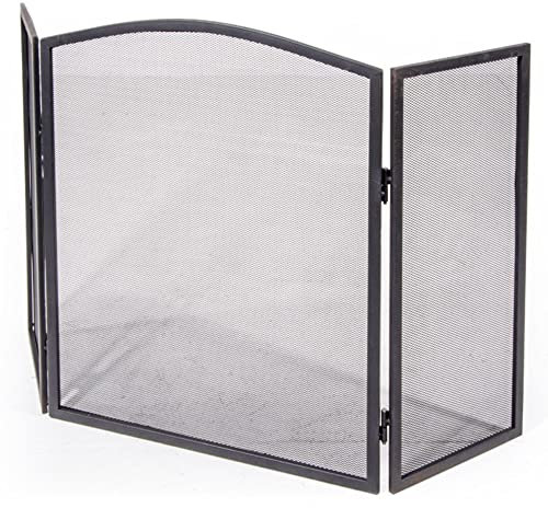 VERDELOOK | Parascintille in Metallo Verniciato,60X90 cm, Parascintille Camino