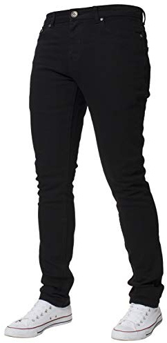 Kruze Designer Mens Skinny Fit Jeans Stretch Slim Denim Pants All Waist Leg Size