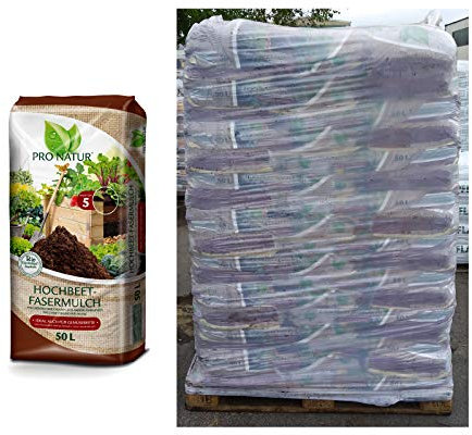 Pro Natur Bio Hochbeet-Fasermulch 54x 50 L = 2700 Liter Torffrei