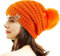 REDESS Damen Winter Pom Pom Beanie Mütze mit warmem Fleece gefüttert, Dicker Slouchy Snow Knit Chunky Baggy Skull Ski Cap