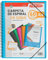 Starplast Dossier Pochettes spiralées flexibles - 60 pochettes transparentes, A4, fermeture élastique, couverture en polypropylène, personnalisable, utilisation scolaire et de bureau - bleu