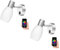 ledscom.de 2 Stück Wand-Leuchte LUPI mit Schalter, einflammig, inkl. Smart Home RGBW E14 LED Lampe, 4,925W, 572lm
